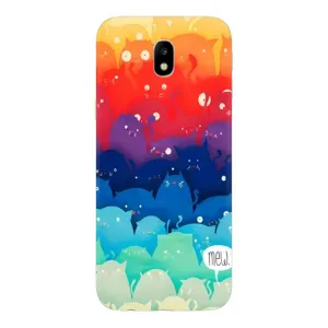 Чохол на Самсунг J7 2017, J7 европейська версія з Котиками (VPrint) (Mew)