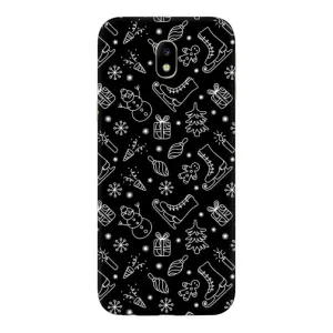 Новорічні, Святкові Чохли для Samsung Galaxy J7 2017 (J730F европейская версия) - 2024 год (Новорічний фон)