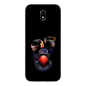 Чохол з Мавпами Samsung Galaxy J7 2017 (J730F европейская версия) - (AlphaPrint) (Три мавпи)