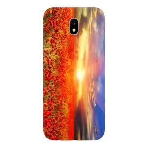 Чохол з картинкою (Стильні) Самсунг J7 2017, J7 европейська версія - (AlphaPrint) (Поле тюльпанів)