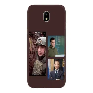 Чохол для Samsung Galaxy J7 2017 (J730F европейская версия) (AlphaPrint - с принтом Зеленського) (Президент)