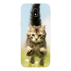 Чохли з Котиками для Samsung Galaxy J7 2017 (J730F европейская версия) (VPrint) (Прижок кота)