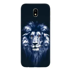 Чохол з картинкою ЛЕВ для Samsung Galaxy J7 2017 (J730F европейская версия) (VPrint) (Синій Лев)