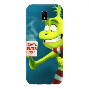 Різдвяні Чохли для Samsung Galaxy J7 2017 (J730F европейская версия) (VPrint) (Зелений Грінч)