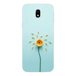 Чохли з квітами для Samsung Galaxy J7 2017 (J730F европейская версия) (VPrint) (Жовта квітка)