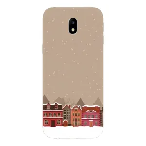Новорічні, Святкові Чохли для Samsung Galaxy J7 2017 (J730F европейская версия) - 2024 год (Зимове місто)