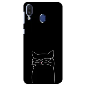Чохол з малюнком кіт на Samsung Galaxy M20 (M205) (Байдужий кіт)