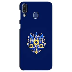 Чехлы для Samsung Galaxy M20 (M205)  Укр. Символика (AlphaPrint) (Цветочный Герб)