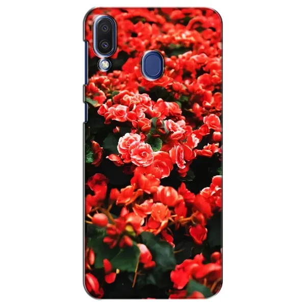 Чехол с принтом «Цветы красные» для Samsung Galaxy M20 (M205) Чехол с принтом «Цветы красные» для Samsung Galaxy M20 (M205)