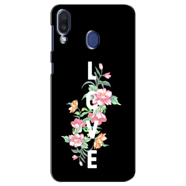 Чехол с принтом «Цветы LOVE» для Samsung Galaxy M20 (M205)