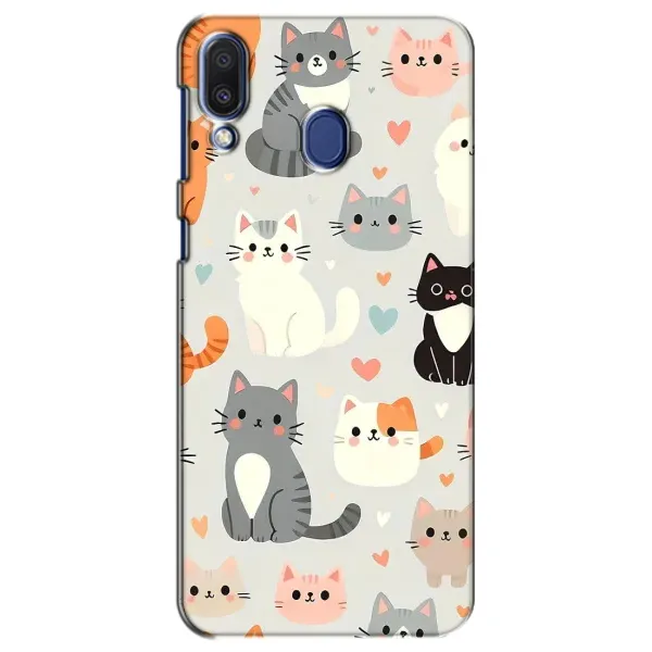 Чохол з принтом «Колаж котів» для Samsung Galaxy M20 (M205)