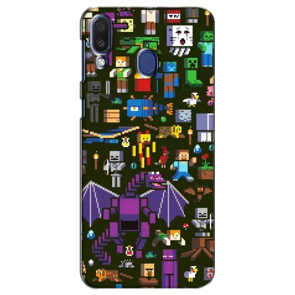 Чехол с принтом «Коллаж Майнкрафт» для Samsung Galaxy M20 (M205)