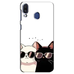 Чохол з малюнком кіт на Samsung Galaxy M20 (M205) (Коти в окулярах)