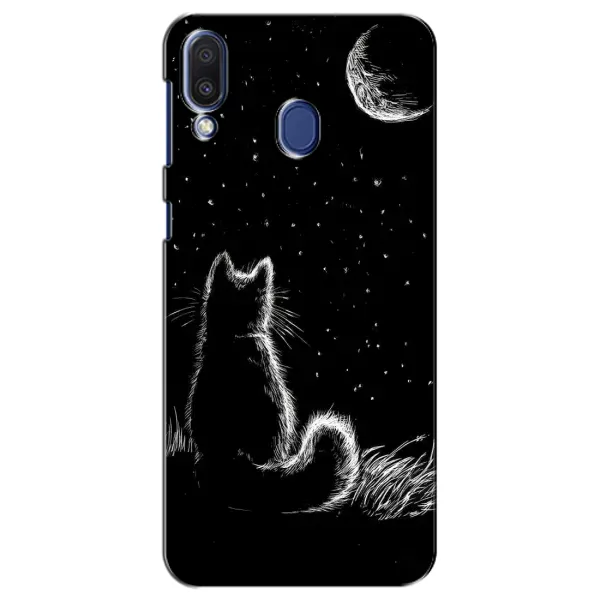 Чохол з принтом «Котик і місяць» для Samsung Galaxy M20 (M205)