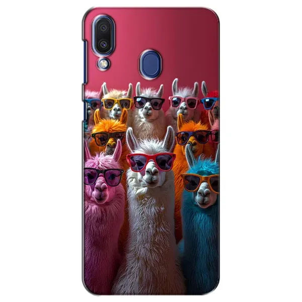 Чохол з принтом «Лами в окулярах» для Samsung Galaxy M20 (M205)