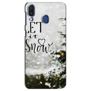 Новогодние, Праздничные Чехлы для Samsung Galaxy M20 (M205) - 2024 год (Let it snow)