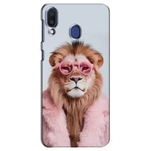 Чохол з принтом «Лев в окулярах» для Samsung Galaxy M20 (M205)