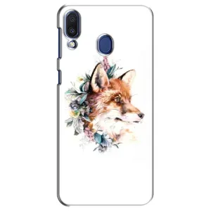 Чехлы с картинкой Лисички для Samsung Galaxy M20 (M205) (VPrint) (Лисичка в цветочках)