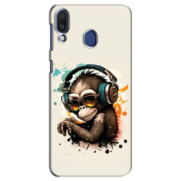 Чехол с принтом «Макака в наушниках» для Samsung Galaxy M20 (M205)