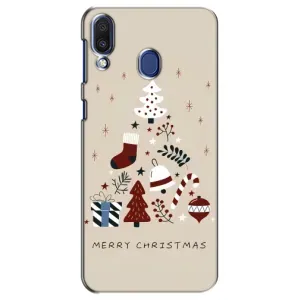 Рождественские, Праздничные Чехлы для Самсунг М20 (Merry Christmas)