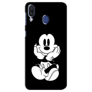 Міккі Маус чохол для Samsung Galaxy M20 (M205) (AlphaPrint - Мультяшні) (Маус на чорному)