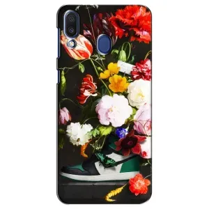 Бренднові Чохли для Samsung Galaxy M20 (M205) - (PREMIUMPrint) (Nike цветы)