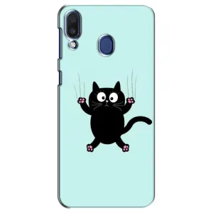 Чохол з принтом для Samsung Galaxy M20 (M205) (AlphaPrint) Модні коти (Падаючий кіт)