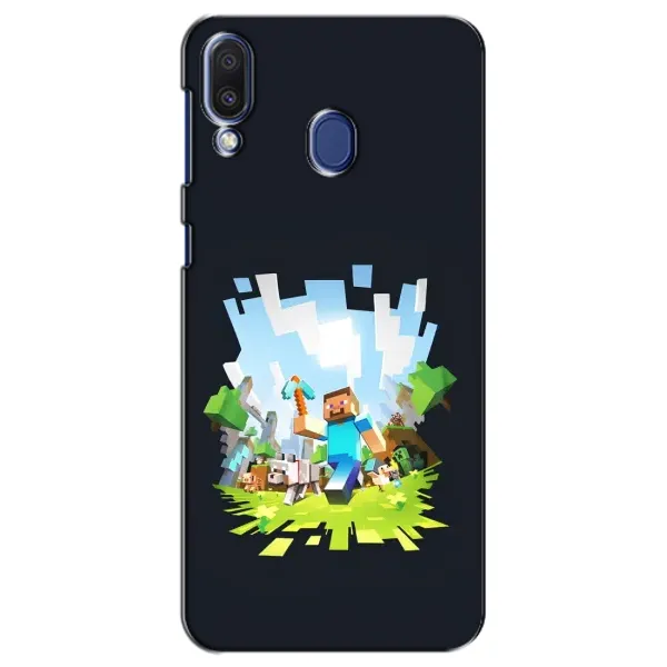 Чехол с принтом «персонажи Minecraft» для Samsung Galaxy M20 (M205)