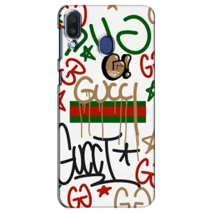 Бренднові Чохли для Samsung Galaxy M20 (M205) - (PREMIUMPrint) (Стиль GUUCI)