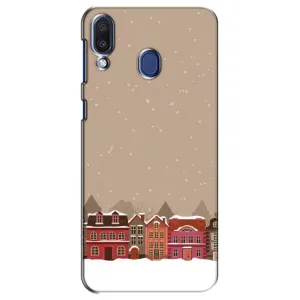 Новогодние, Праздничные Чехлы для Samsung Galaxy M20 (M205) - 2024 год (Зимний город)