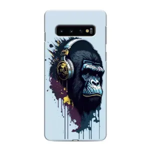 Чохол з Мавпами Samsung Galaxy S10e - (AlphaPrint) (Горила в навушниках)