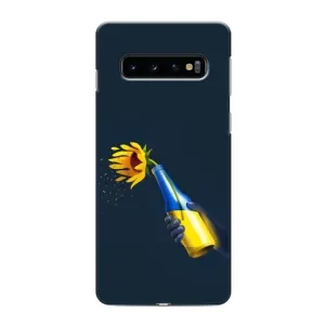 Чехол для Патриота Украины Samsung Galaxy S10e - (AlphaPrint) (Коктейль молотова)