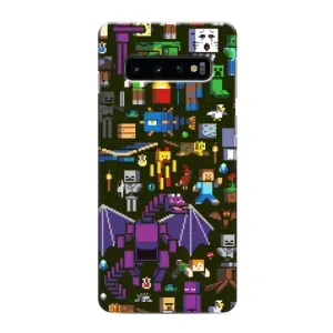 Чохол Майнкрафт на Samsung Galaxy S10e (AlphaPrint) Minecraft (Колаж Майнкрафт)