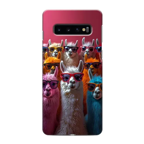 Чехол с принтом «Ламы в очках» для Samsung Galaxy S10e