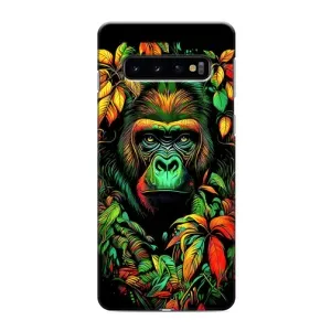 Чохол з Мавпами Samsung Galaxy S10e - (AlphaPrint) (Мавпа в квітах)