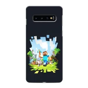 Чохол Майнкрафт на Samsung Galaxy S10e (AlphaPrint) Minecraft (персонажі Minecraft)