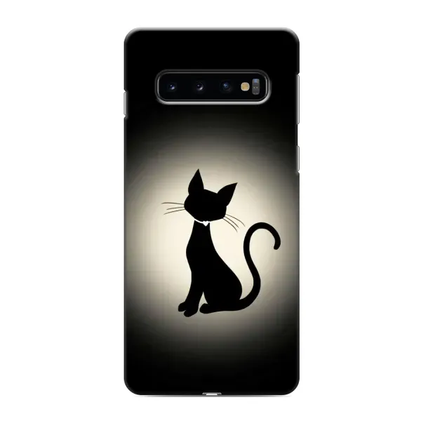 Чехол с принтом «Силуэт котика» для Samsung Galaxy S10e