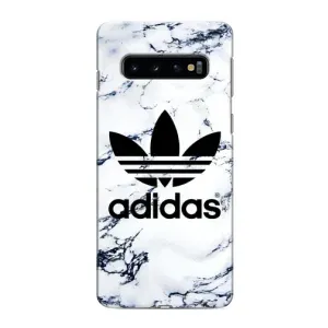 Чехлы Адидас для Samsung Galaxy s10 Plus (AlphaPrint) (Адидас на мраморе)