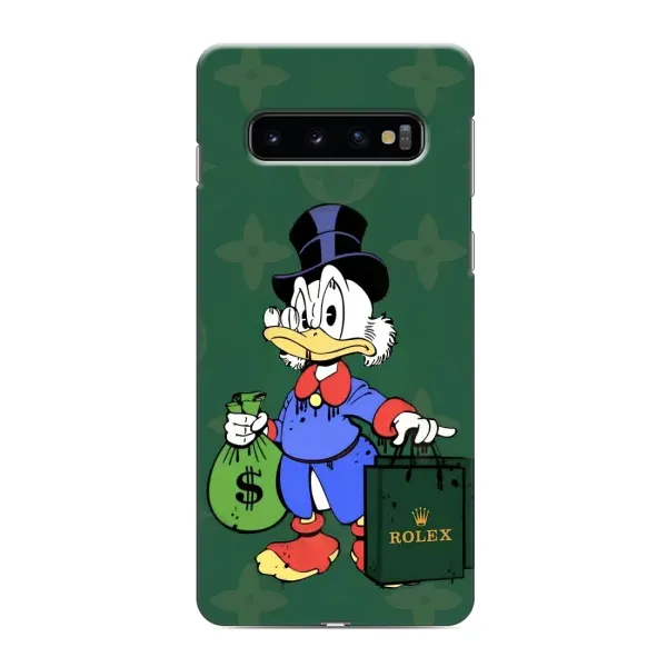 Чехол с принтом «Богатая Утка» для Samsung Galaxy s10 Plus Чехол с принтом «Богатая Утка» для Samsung Galaxy s10 Plus