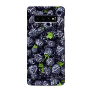 Чехлы с Фруктами для Samsung Galaxy s10 Plus (VPrint) (Ежевика)