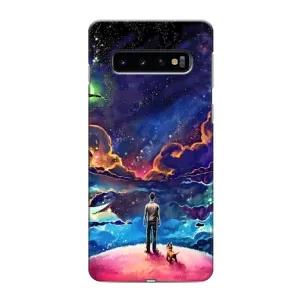 Космические Чехлы для Самсунг С10 Плюс (VPrint) (Галактический вид)