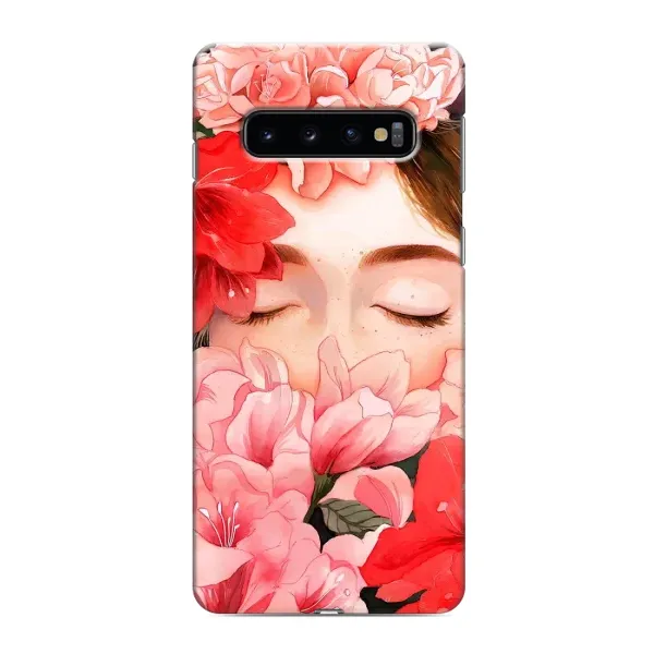Чехол с принтом «Глаза в цветах» для Samsung Galaxy s10 Plus