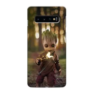 Чехол МАРВЕЛ для Самсунг С10 Плюс (AlphaPrint) (I am Groot)