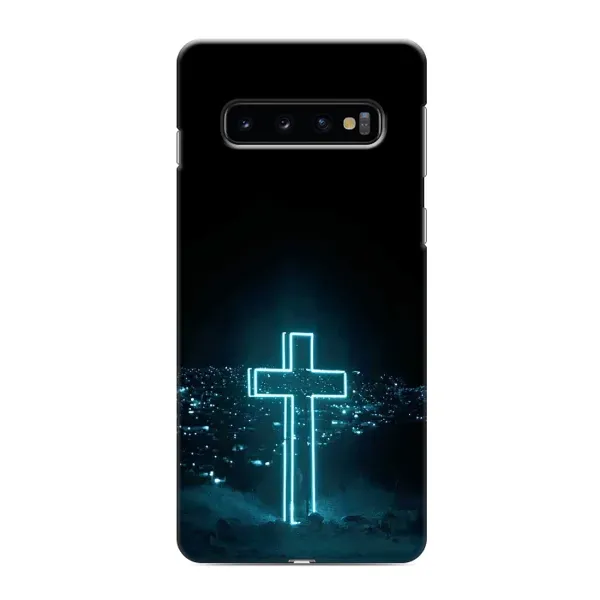 Чехол с принтом «Крест и город» для Samsung Galaxy s10 Plus