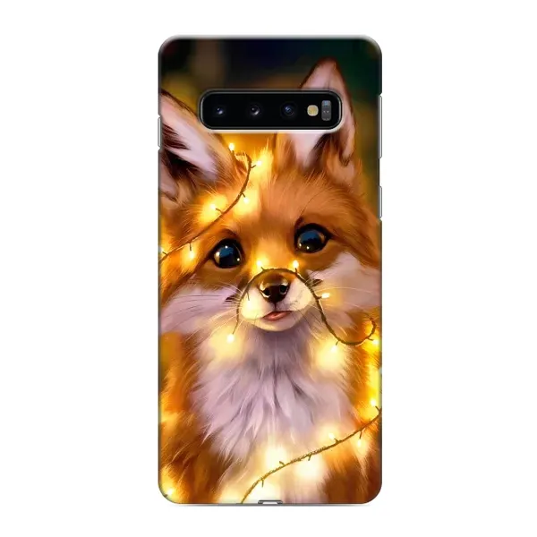 Чехол с принтом «Лисичка в гирляндах» для Samsung Galaxy s10 Plus