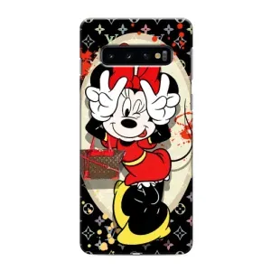 Чехол Disney Mouse Samsung Galaxy s10 Plus (PREMIUMPrint) (Минни peace)