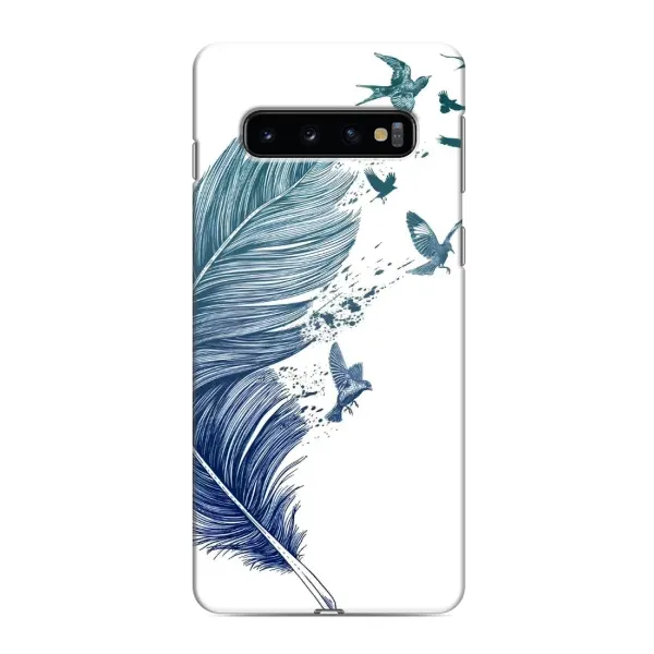 Чехол с принтом «Перышко» для Samsung Galaxy s10 Plus