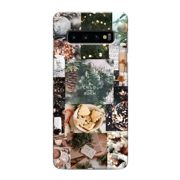 Чехол с принтом «Рождественский коллаж» для Samsung Galaxy s10 Plus Чехол с принтом «Рождественский коллаж» для Samsung Galaxy s10 Plus