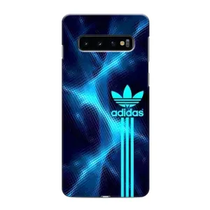 Чехлы Адидас для Samsung Galaxy s10 Plus (AlphaPrint) (Синий Адидас)