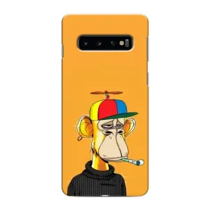 Чехлы с Обезьянами NFT для Samsung Galaxy s10 Plus (AlphaPrint) (Скучающая Обезьяна NFT)